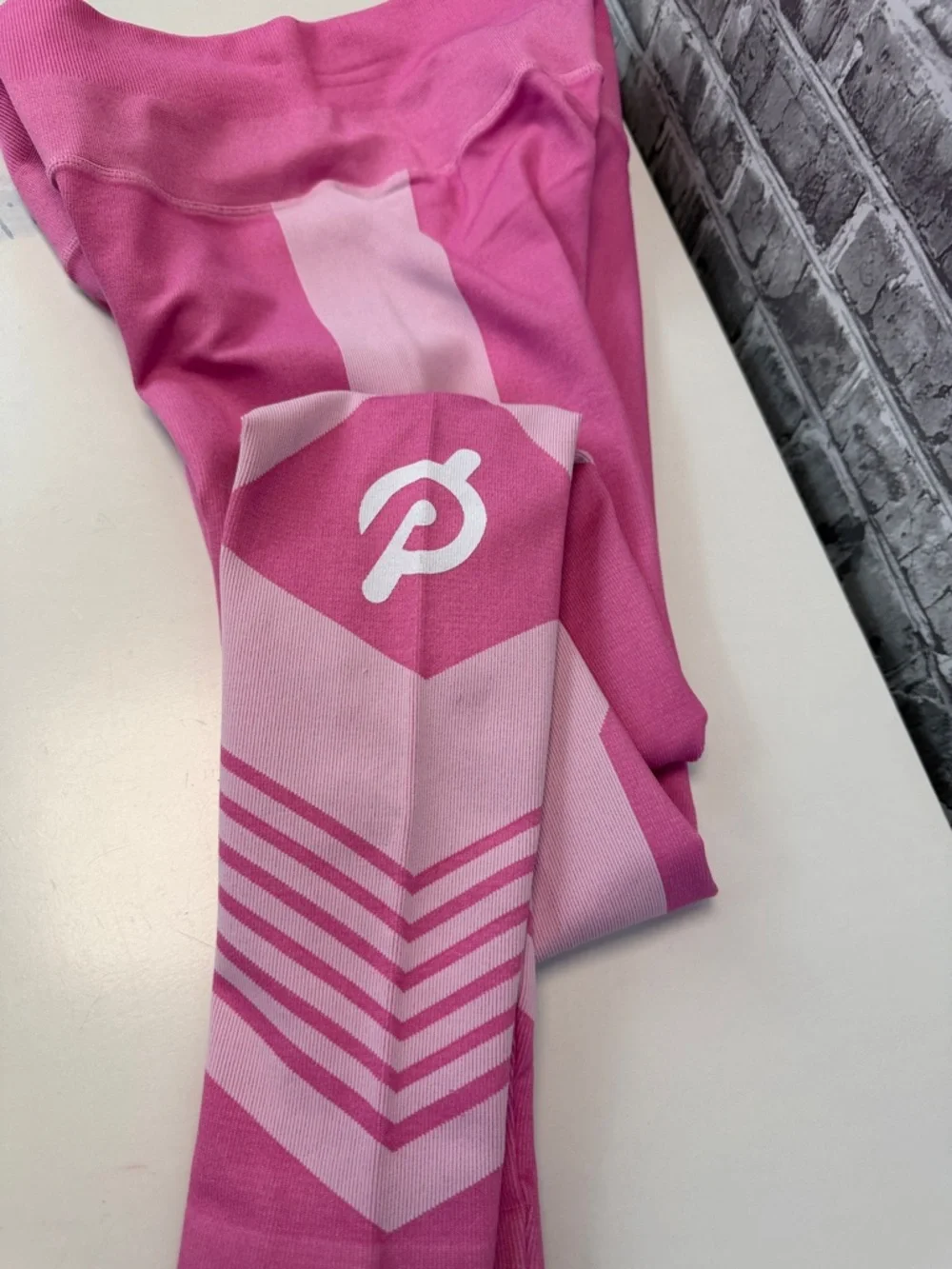 Peloton Pink Colorblock High-Waist Leggings - Picture 9 of 9